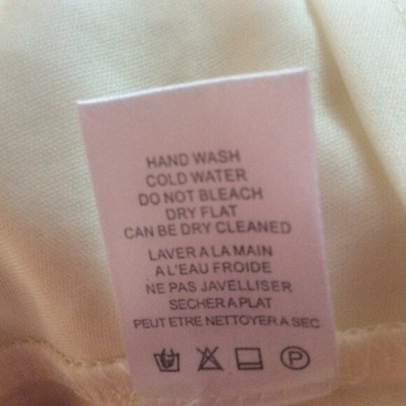 Linea Domani Ivory Lacy Medium Long Sleeve Lined Feminine Romantic Popover Tunic - Picture 4 of 5